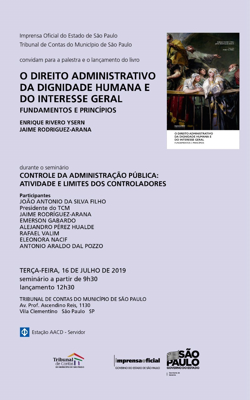 Presentación del libro: “El Derecho administrativo de la dignidad humana y del interés general”