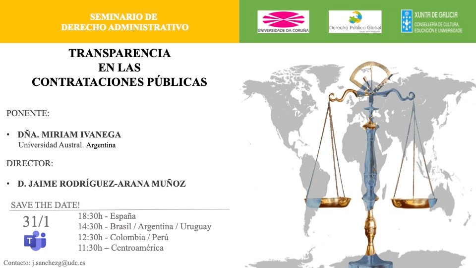 Seminario online: «Transparencia en las Contrataciones Públicas»