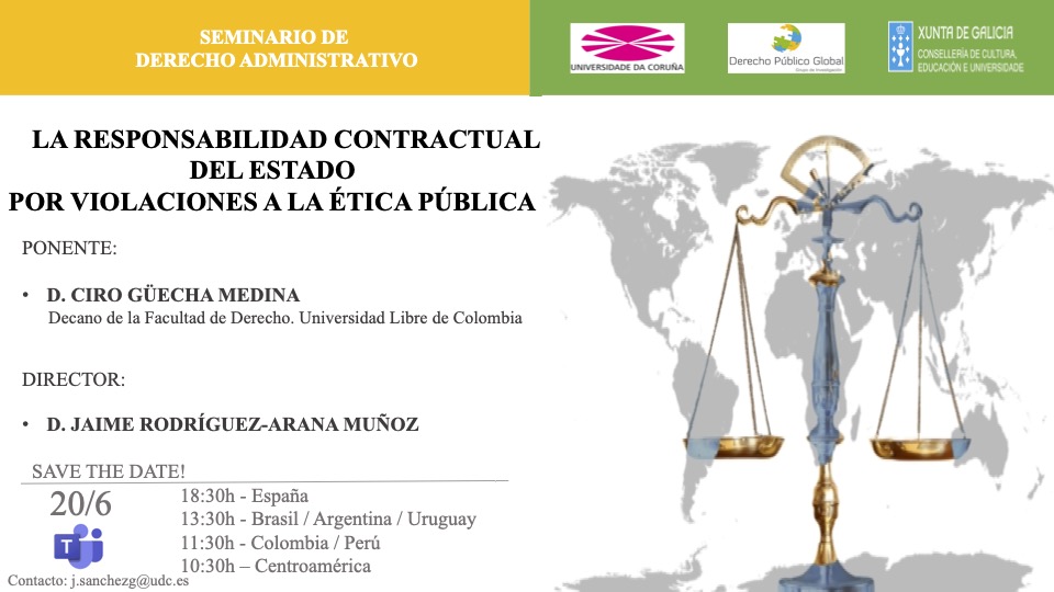 Seminario online «La responsabilidad contractual del Estado por violaciones a la ética pública»