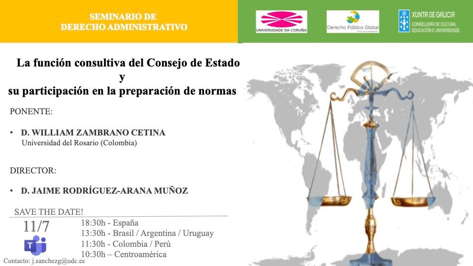 Seminario online «La función consultiva del Consejo de Estado y su participación en la preparación de normas»