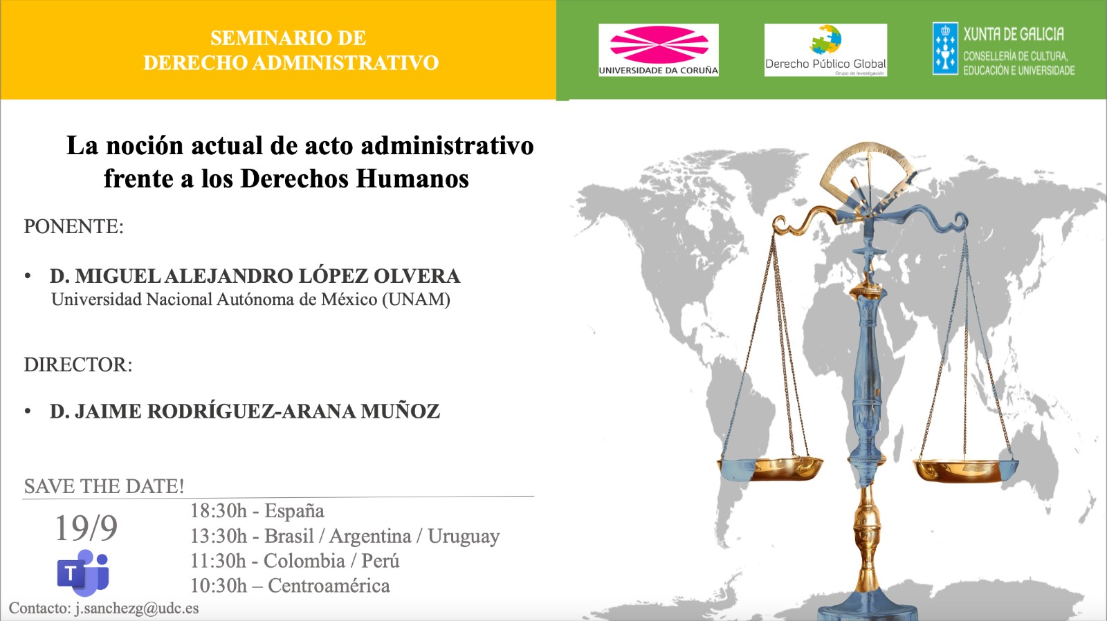 Seminario Online «La noción actual del acto administrativo frente a los Derechos Humanos»
