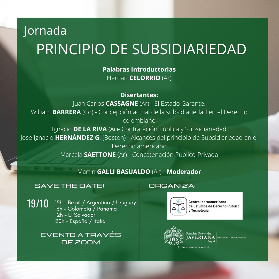 JORNADA: «Principio de Subsidiariedad»