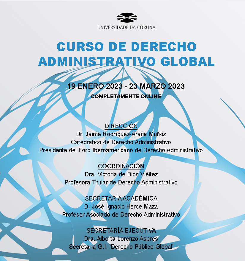 Curso de Derecho Administrativo Global en enero de 2023