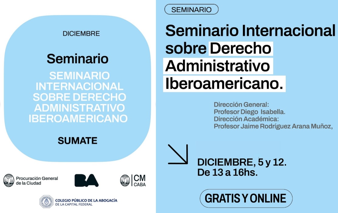 Seminario internacional online de Derecho Administrativo Iberoamericano