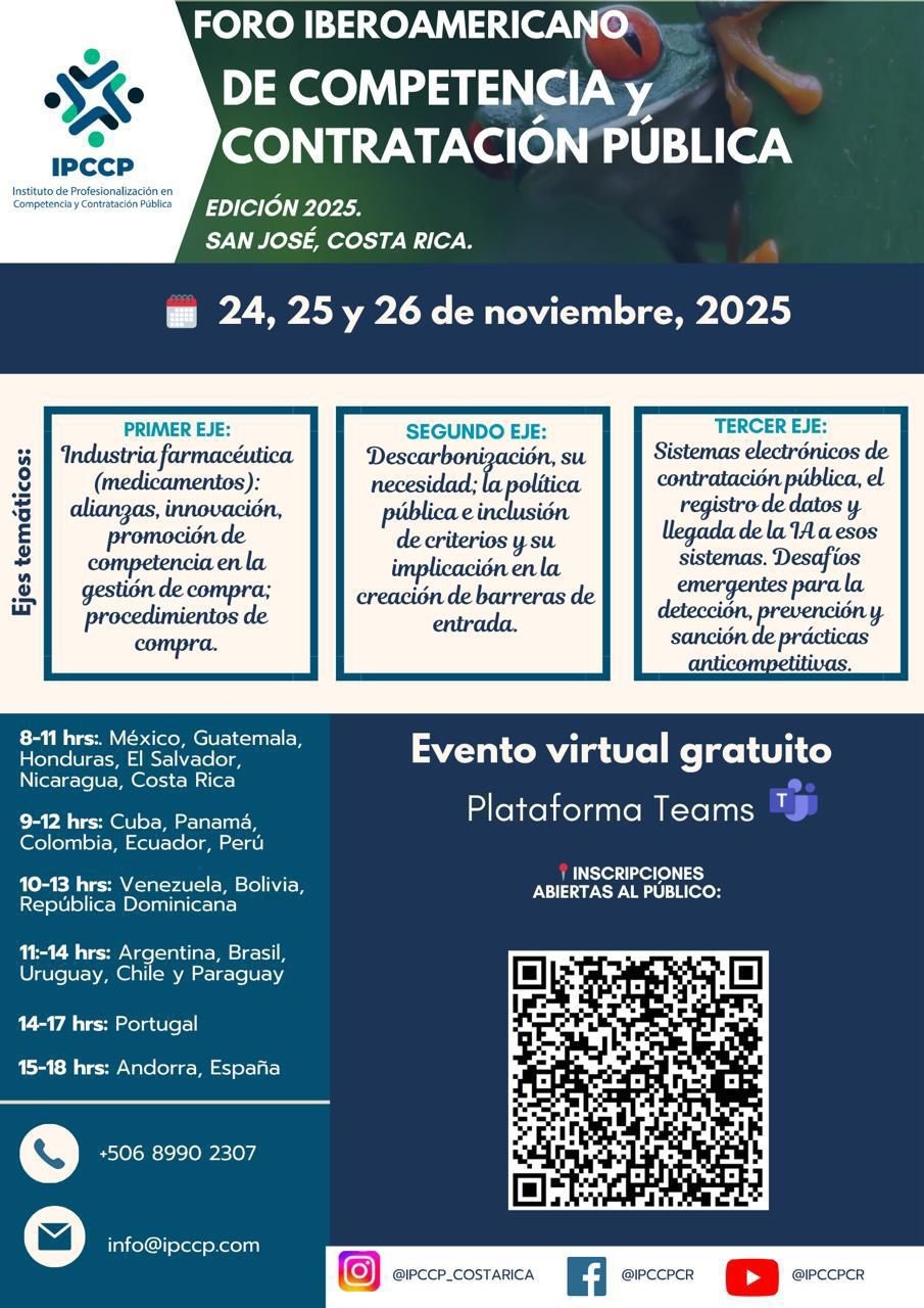 Foro Iberoamericano de Competencia y Contratación Pública 2025